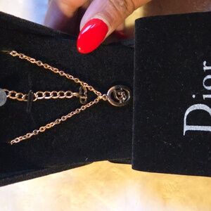 Dior Gold Pendant Necklace